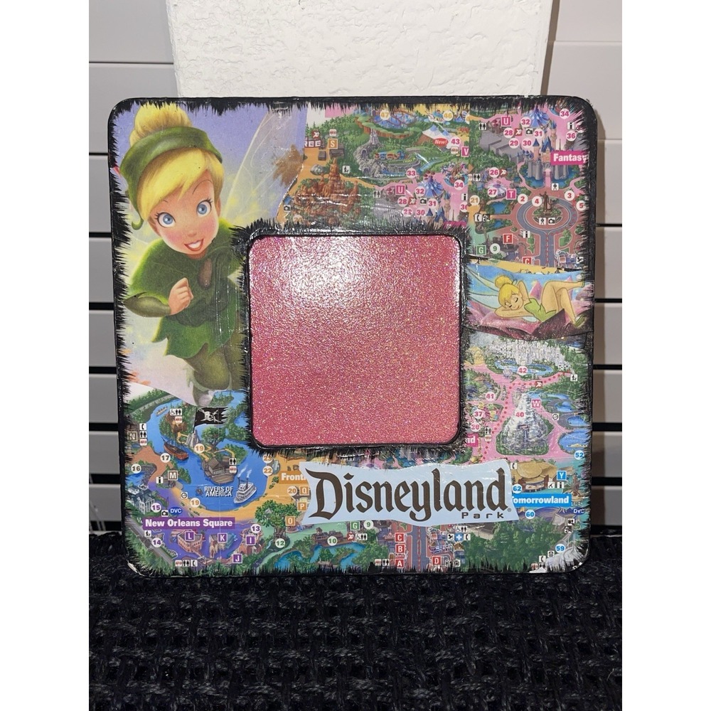 Vintage Disneyland Tinkerbell Faux Wood Picture Frame Lightweight